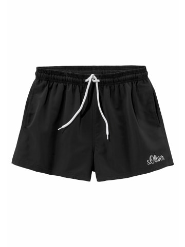 S. Oliver Badeshorts in schwarz