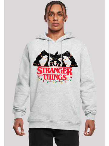 F4NT4STIC Hoodie Stranger Things Demogorgon Lights Netflix in grau meliert
