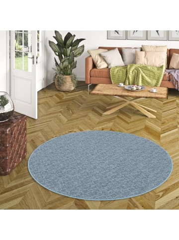 Snapstyle Teppich Niva Rund in blau
