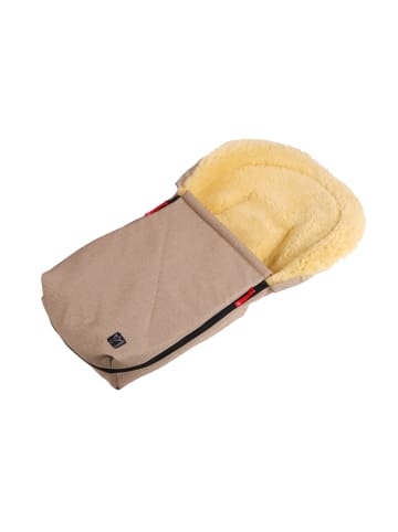 Kaiser Naturfellprodukte Lammfell-Babyschalenfußsack Emma sand melange