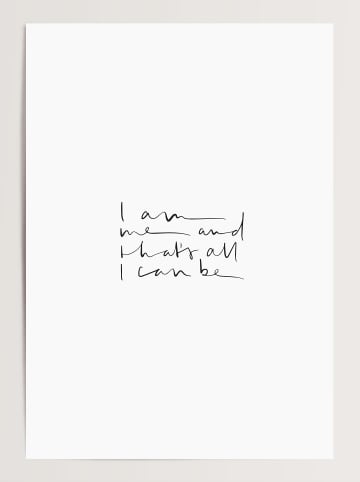 Tales by Jen Poster / Kunstdruck "I am me and that's all I can be" I Ohne Rahmen