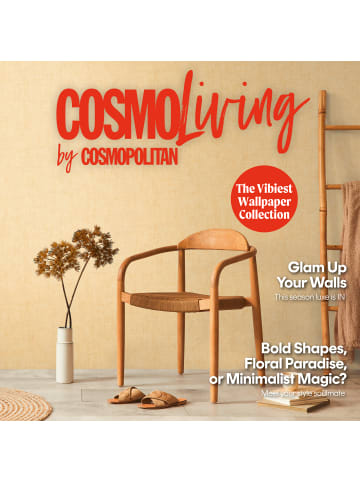 A.S. Création Tapete Soft Linen in Gelb-Beige