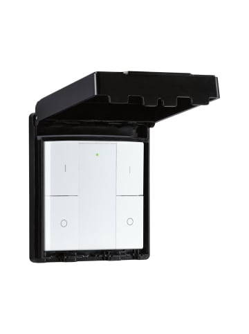 paulmann SH Zigbee Smart Switch Outdoor IP44 On/Off/Dimm mit schwarzer Schutzkappe