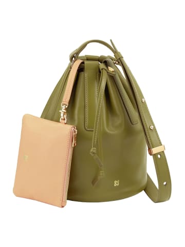 DuDu Filicudi Beuteltasche Leder 19 cm in olive
