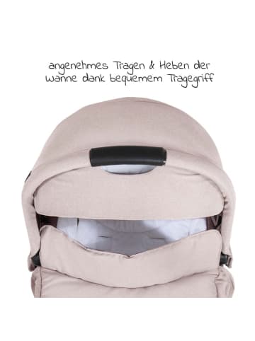 Hauck Babywanne für Buggy Colibri - Melange Be in beige,schwarz
