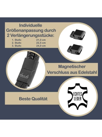 Himmelsflüsterer   Für Herren: Leder-Armband "LieblingsPAPA" - Farbe: Schwarz