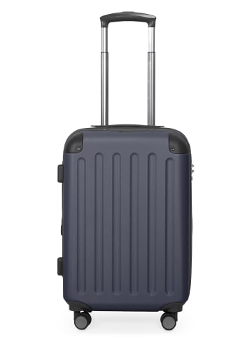 Hauptstadtkoffer Spree - Koffer Handgepäck Bordgepäck Trolley 55 x 36 x 21 cm, 42 L, TSA in Dunkelblau