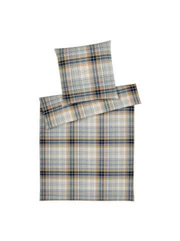 Elegante Bettwäsche Holmes in senfgelb grau