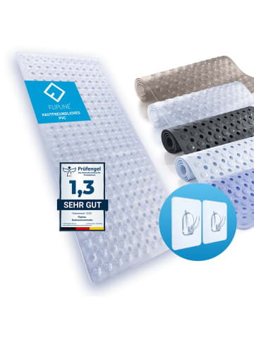 Flip Badewannenmatte transparent 88x40cm Transparent