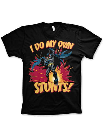 Batman T-Shirt "I Do My Own Stunts Big Tall T-Shirt" in Schwarz