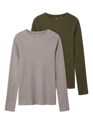 TWO SOON 2er-Pack T-Shirt in Winter Moss