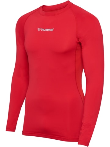 Hummel T-Shirt "Hmlbl Performance Tee L/S" in Rot