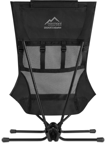 Normani Outdoor Sports Campingstuhl Saskatchewan in Schwarz