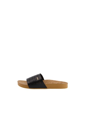 Reef Slipper Cushion Scout Perf in Black/Tan