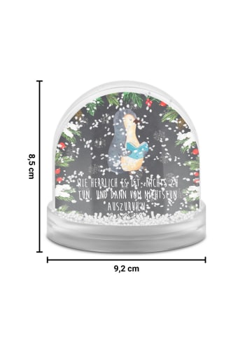 Mr. & Mrs. Panda Weihnachts Schneekugel Pinguin Buch mit Spruch in Kreidetafel