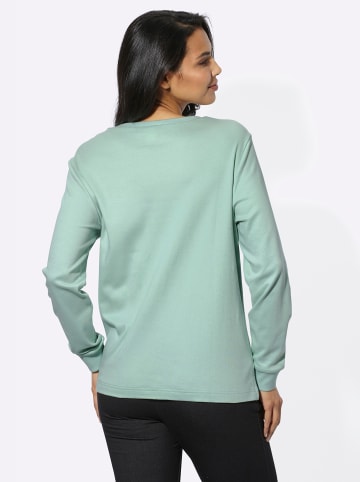 Sieh an! Freizeit-Sweatshirt in kalkmint