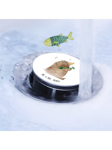 Mr. & Mrs. Panda Waschbecken Ablaufstopfen Bär Lied ohne Spruch in Weiß