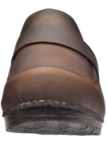 Sanita Comfortwear Clog "Original-Knaus Open" in Braun