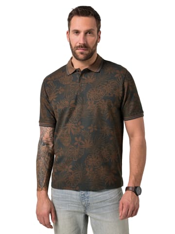 JP1880 Poloshirt in dunkelbraun