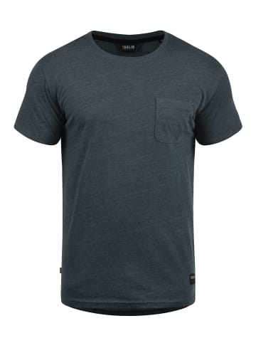 !SOLID Rundhalsshirt in blau