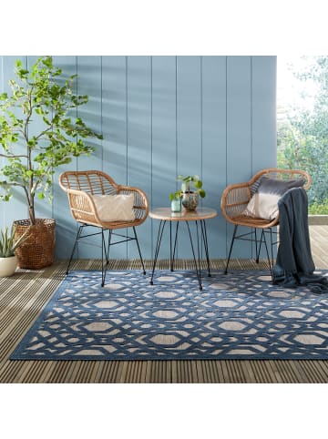 KADIMA DESIGN Rutschfester und langlebiger Teppich mit geometrischem Muster