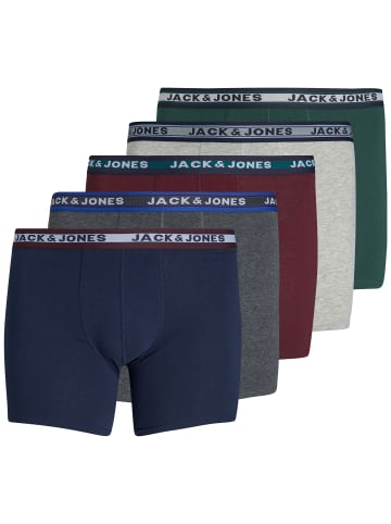 JACK & JONES PLUS 5er-Pack Trunks in Dark Grey Melange