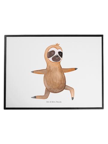 Mr. & Mrs. Panda schreibtischunterlage Faultier Yoga ohne Spruch in Weiß