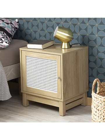 CALICOSY Nachttisch 11834 in Helles - (W) 45 x (H) 50 x (L) cm