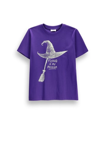 Coccodrillo T-shirt mit kurzen Ärmeln Halloween in violett