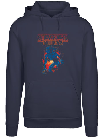 F4NT4STIC Hoodie Stranger Things DemoCave Netflix TV Series in marineblau