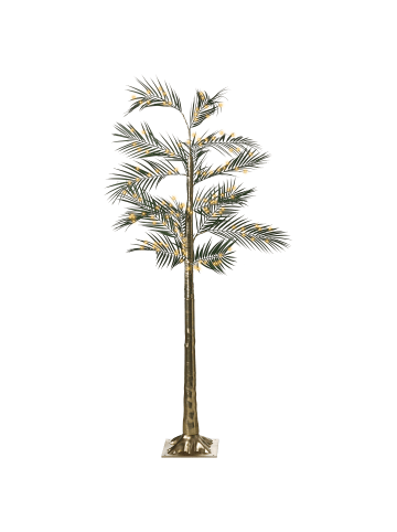 Beliani LED Deko PALJAVESI in Gold/Grün - (W) 75 x (H) 175 x (L) 24 cm