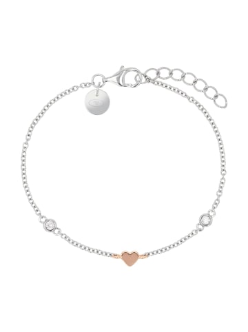 Tom Tailor Armband Silber 925, rhodiniert+rosévergoldet in silber