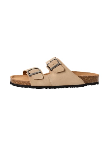 Tamaris Flache Leder-Pantoletten von Tamaris Beige