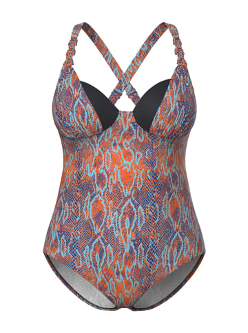 Ulla Popken Badeanzug in orange