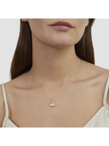 s.Oliver Kette Folded Heart in roségold