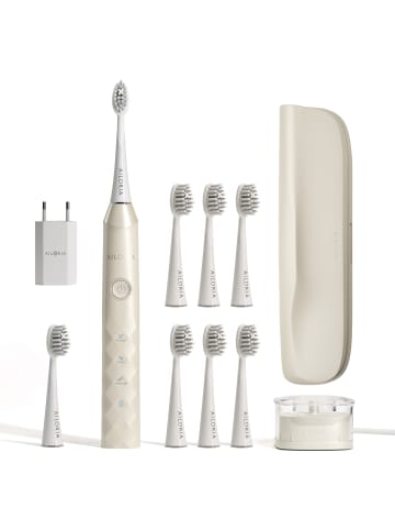 Ailoria SHINE BRIGHT SET USB-Schallzahnbürste in weiß