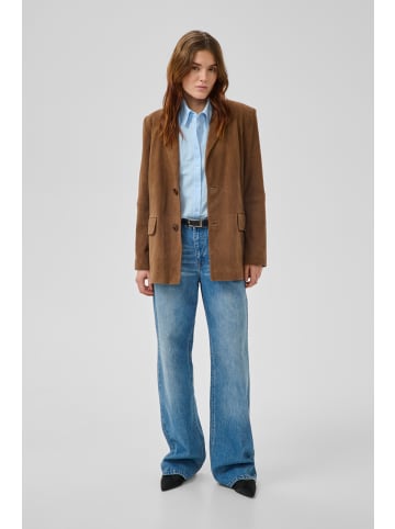 My Essential Wardrobe Lederjacke TARAMW Box fit in Cognac