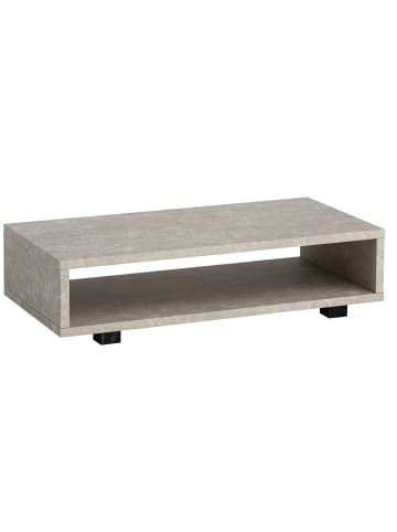FineBuy Couchtisch in Beige / MDF / 100x50x25