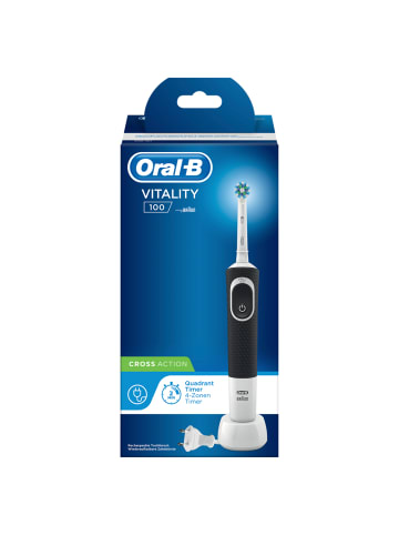 Oral-B Elektrische Zahnbürste "Vitality 100 CrossAction" in Schwarz