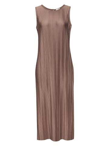 LASCANA Plisseekleid in braun