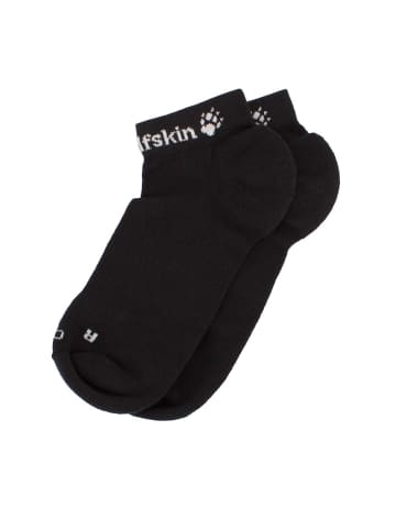 Jack Wolfskin Accessoires Casual Organic Low Cut socks Sneaker in Schwarz