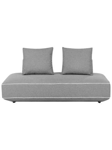 Beliani Chaiselongue SEILLANS in Grau - (W) 194 x (H) 94 x (L) 97 cm