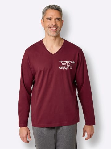 WITT WEIDEN Schlafanzug-Shirt in dunkelrot