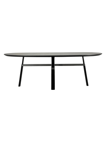 ebuy24 Esstisch Cross Schwarz 112 x 220 cm
