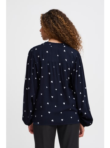 ICHI IHVERA LS14 regular fit in Total Eclipse Heart aop