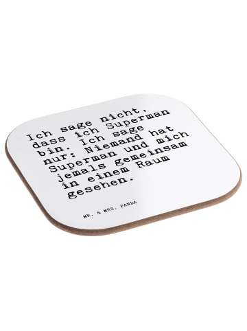 Mr. & Mrs. Panda Untersetzer Ich sage nicht, dass... mit Spruch in Weiß