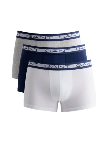 Gant Boxershort 3er Pack in Weiß/Blau/Grau