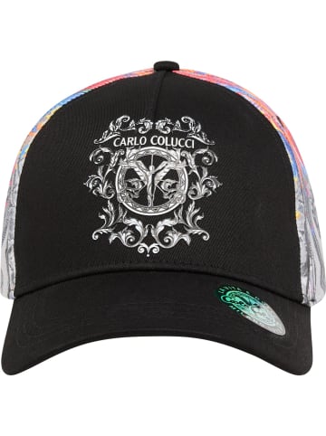 Carlo Colucci Baseball Cap Dengg in Schwarz