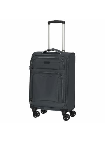 D&N Travel Line 9204 - 4-Rollen-Kabinentrolley S 55 cm (grau) in grau