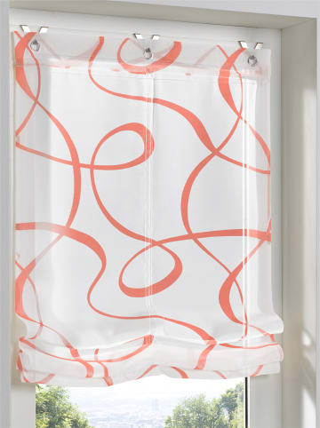 Heine Raffrollo in weiß-rot